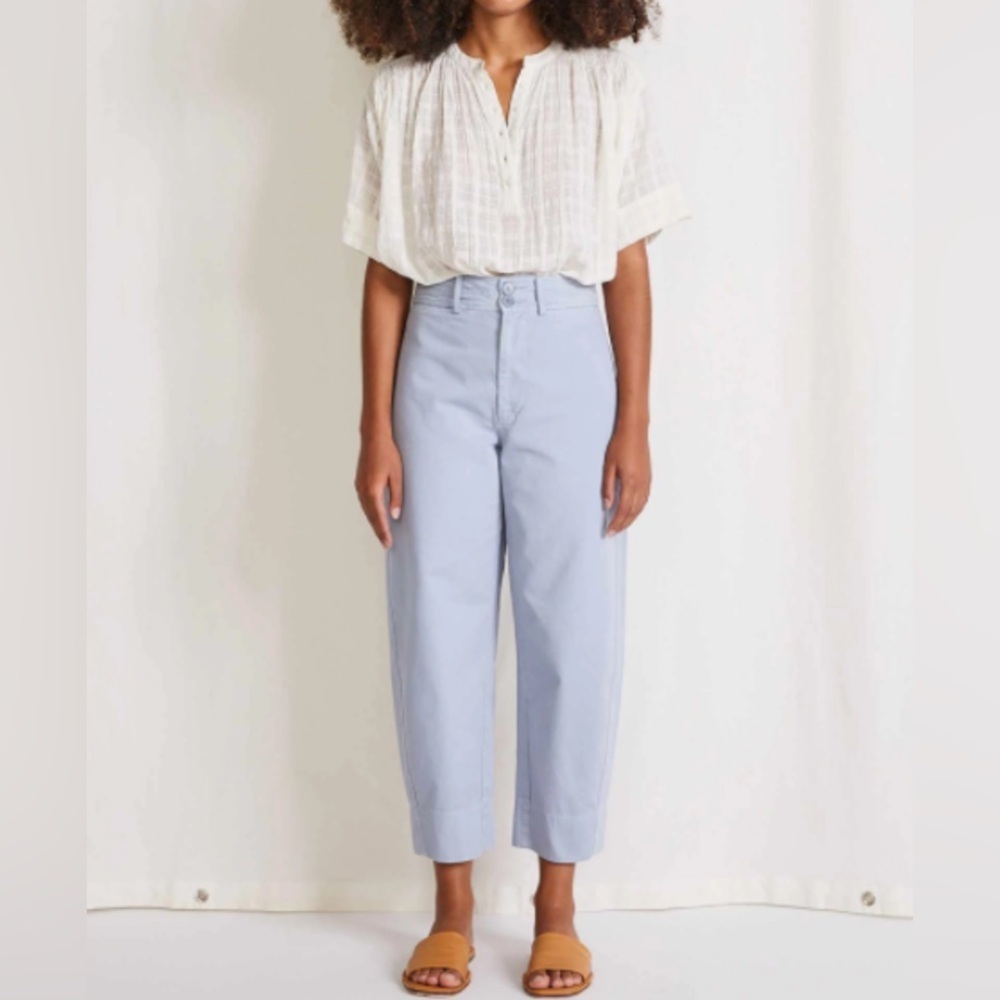 EUC Apiece Apart Mari Barrel Pants in Sky Blue - Picture 1 of 11